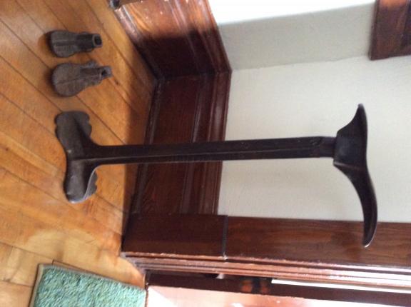 Antique cast iron shoemaker’s anvil and shoe forms for sale in Rice Lake WI