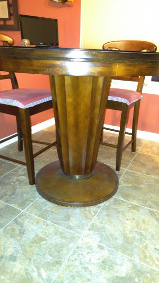 Counter height table set w glass top for sale in Marlton NJ