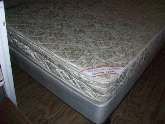 Queen Mattress (RV) Box Spring, and Metal Frame