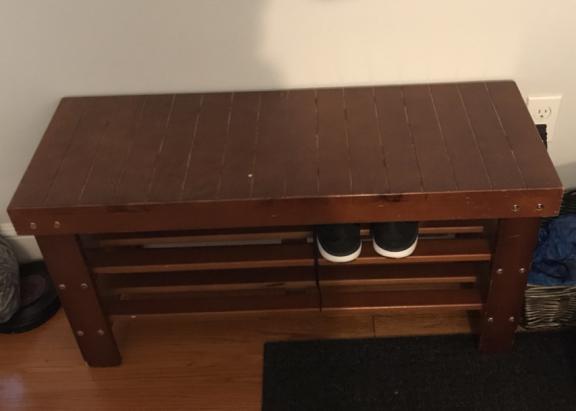 Wood Shoe Bench for sale in Poughkeepsie NY