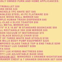 Online garage sale of Garage Sale Showcase Member PrelovedFurn, featuring used items for sale in Los Angeles County CA
