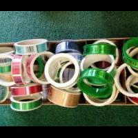 Large box of Hallmark ribbon for sale in Cedar County IA by Garage Sale Showcase Member Iowa Selling Shelly