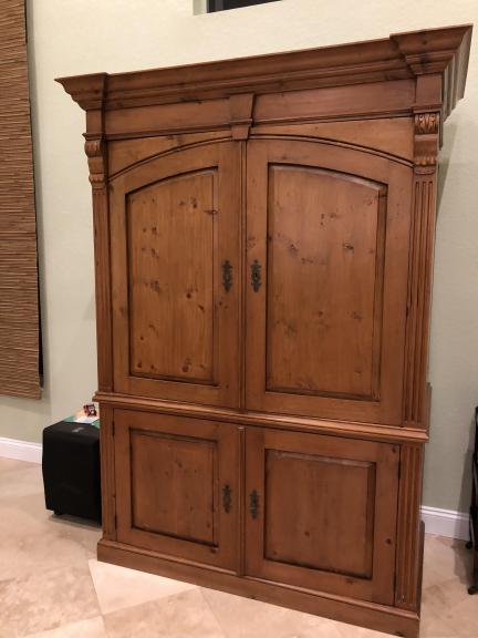 Maurice’s Antique Pine Entertainment Center for sale in Palm City FL