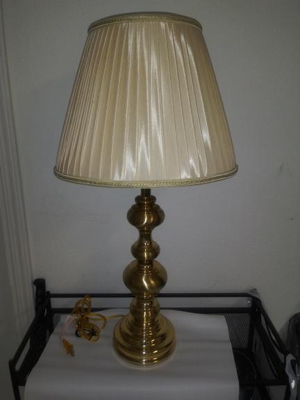 31 inch Satin Brass Stiffel Table Lamp for sale in Rocklin CA
