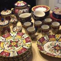 Pier I Vallarta Dish Collection - Over 50 Pieces for sale in Raeford NC by Garage Sale Showcase member MovingAway, posted 11/18/2018
