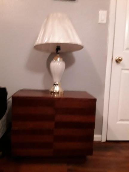 Night Stand and Lamps