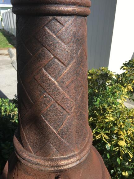 Cast Iron Ouutdoor Firebox with Tall chimney