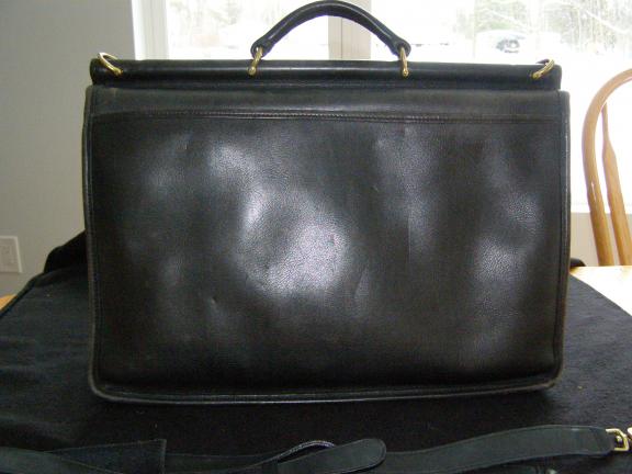 Coach Briefcase in black leather