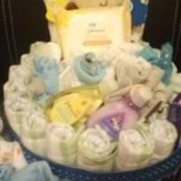 Diaper cake, baby shower gift, mom to be gift for sale in Port Allegany PA by Garage Sale Showcase member tideetee@gmail.com, posted 02/22/2019