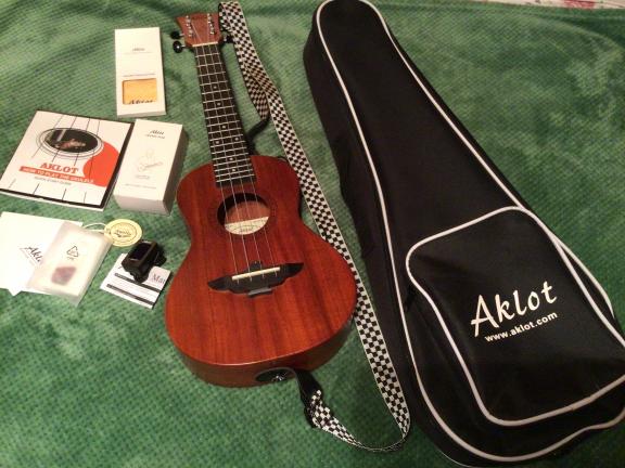 Aklot mahogany concert size ukulele & case for sale in Coudersport PA