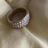 Pave Eternity band ring for sale in South Burlington VT by Garage Sale Showcase member Aprilgirl, posted 12/21/2020