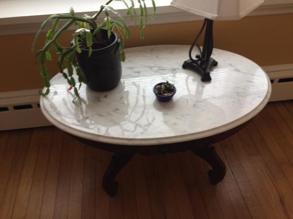 Mahogany and marble tables set for sale in Gloversville NY