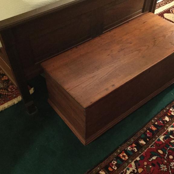 1855 pine hope chest