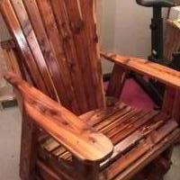 Cedar glider for sale in Fishers IN by Garage Sale Showcase member evcondra, posted 12/21/2018