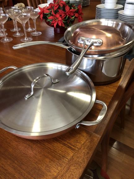 Calphalon copper bottom cookware for sale in Fishers IN