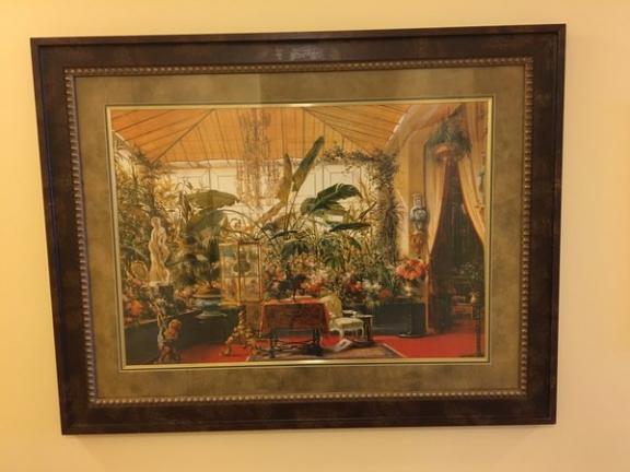 Black Wooden-Framed Garden Greenhouse Painting for sale in Wildwood NJ