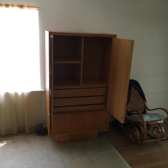 Oak, Teak & Rosewood Armoire