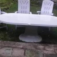 Patio set for sale in Boonton NJ by Garage Sale Showcase member Dentaldonna, posted 10/12/2018