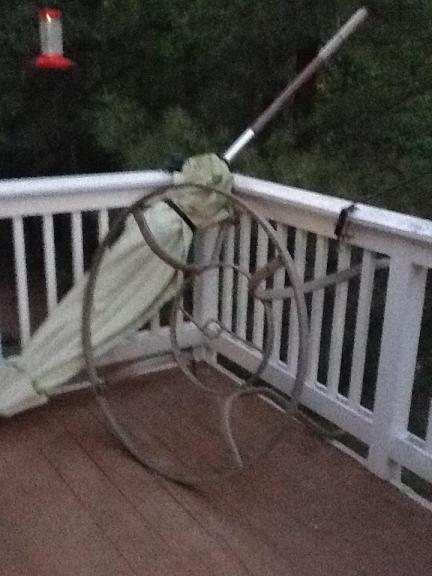 I am looking for a round metal patio, 42 inches across with an umbrella. for sale in Southern Pines NC