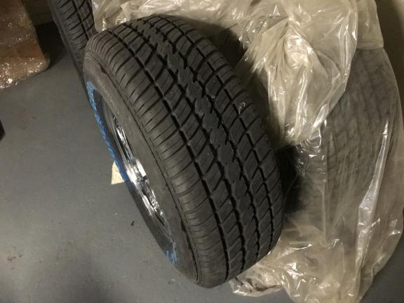 4 new Goodyear COBRA tires and rims