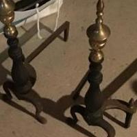 Fireplace andirons for sale in Scotia NY by Garage Sale Showcase member Cobrey119, posted 08/19/2019