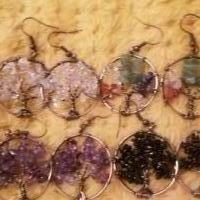 Tree of life nickel colored pierced ear rings for sale in Pinebluff, N.c. NC by Garage Sale Showcase member Prissy, posted 12/31/2018