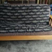 Sofa/futon for sale in Coon Rapids MN by Garage Sale Showcase member Scott Byrkit, posted 03/18/2019