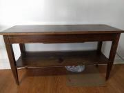 Table with wheels - 10$ height - 2ft, width - 1.3ft, length - 4ft for sale in Saratoga Springs NY
