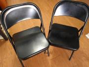 2 steel chairs - 12$ for sale in Saratoga Springs NY