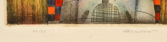 MIKHAIL ALEKSANDROV-colored etching