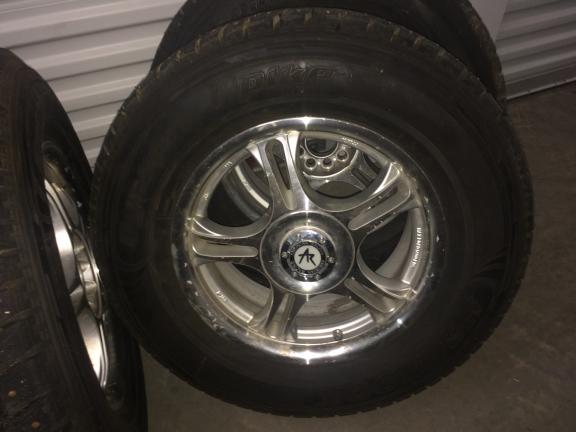 Snow tires and rims