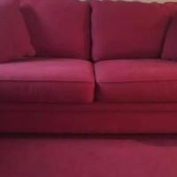 Red couch for sale in West Chester PA by Garage Sale Showcase member Lisamac, posted 12/14/2018
