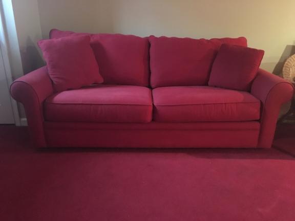 Red couch for sale in West Chester PA
