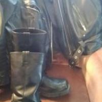 Black leather jacket for sale in Mc Kean PA by Garage Sale Showcase member YVONNE1956, posted 02/25/2019
