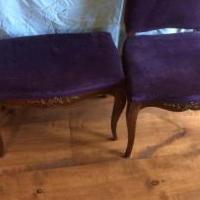 Antique chair and foot stool for sale in Franklin IN by Garage Sale Showcase member cmpritchard mae147147, posted 06/26/2019