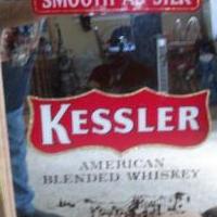 Kessler american whisky wall sign for sale in Drexel Hill PA by Garage Sale Showcase member djlrdad, posted 10/23/2020
