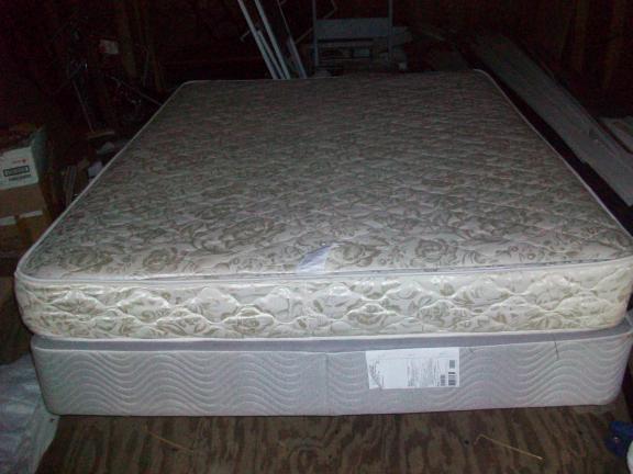 Queen Mattress (RV) Box Spring, and Metal Frame for sale in Columbia MO