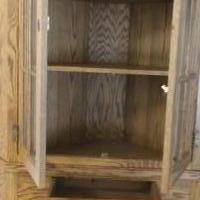 Solid Oak Corner Cabinet for sale in Blairsville GA by Garage Sale Showcase member Robyn1965, posted 07/22/2019