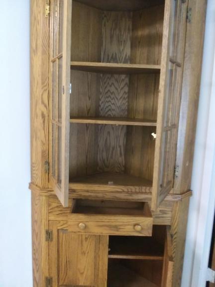Solid Oak Corner Cabinet for sale in Blairsville GA