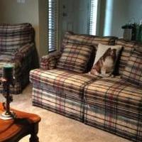 Couch,love seat,chair three tables and two lamps for sale in Caddo Mills TX by Garage Sale Showcase member Toad72, posted 07/04/2019