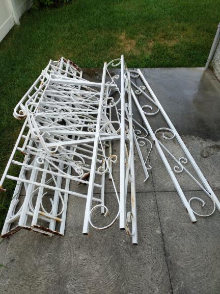 Raw iron post railing