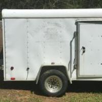 6 x 10 enclosed cargo trailer for sale in Blue Ridge GA by Garage Sale Showcase member Snicklefritz, posted 05/13/2019