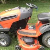 Riding lawn mower with trailer for sale in Tiffin OH by Garage Sale Showcase member Goody&1975, posted 06/07/2019