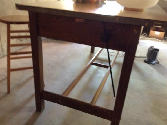 Vintage Hamilton Co Drafting Table