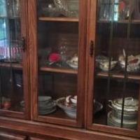 China Hutch with glass doors for sale in Clayton IN by Garage Sale Showcase member Heinzb, posted 07/22/2019