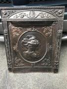 Cast Iron Coal Fireplace Surround with Summer Door for sale in Charlottesville VA