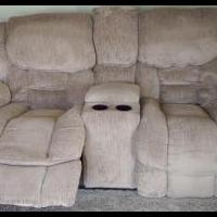 Lazy Boy Wall Hugger two seat love couch, all power system.  USED NOT ABUSED for sale in Fair Haven VT by Garage Sale Showcase member Digger47, posted 04/16/2019