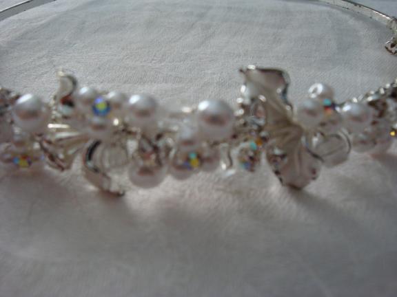 CRYSTAL and PERAL Bridal Headband