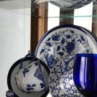 Bombay Blue and White Cups and Saucers with lids for sale in Macomb MI by Garage Sale Showcase member Humpfree#5, posted 06/17/2019