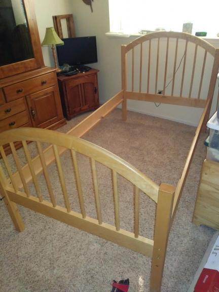 Solid maple "Pali" 4 piece bedroom set that  goes from infant-toddler-youth-teen